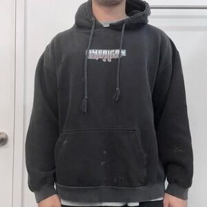 Vintage distressed grunge emo American choppers biker hoodie